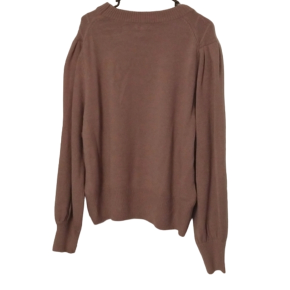 NWT Dusty Rose Balloon Sleeve Stitch Sweater Cozy Ophelia Roe 3X - Picture 7 of 8